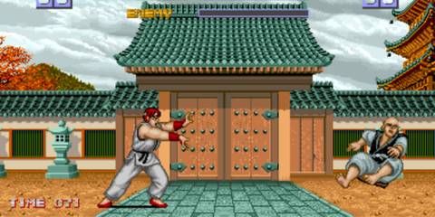 Ryu fires a Hadouken - Street Fighter