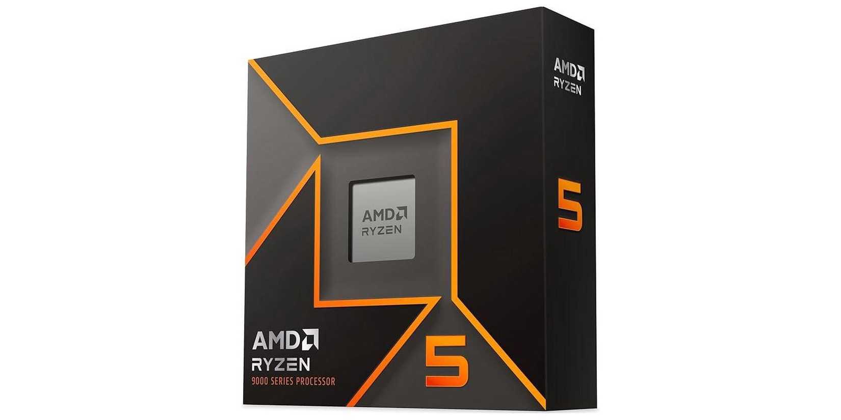 The Ryzen 9600X on a white background.