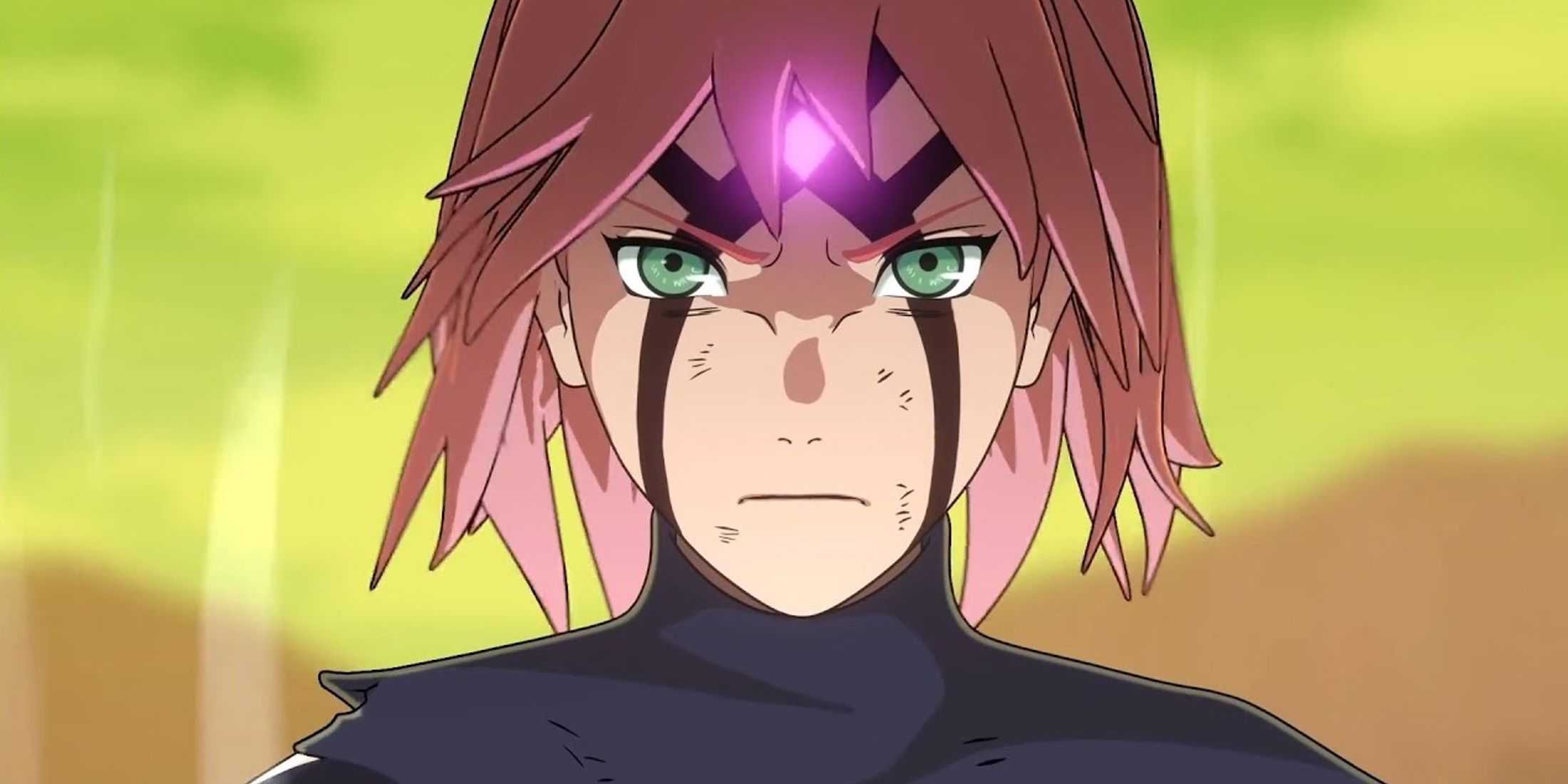 picture: sakura haruno with byakugou seal in naruto game by tencent.