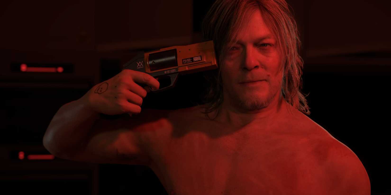 sam puts a gun to his head