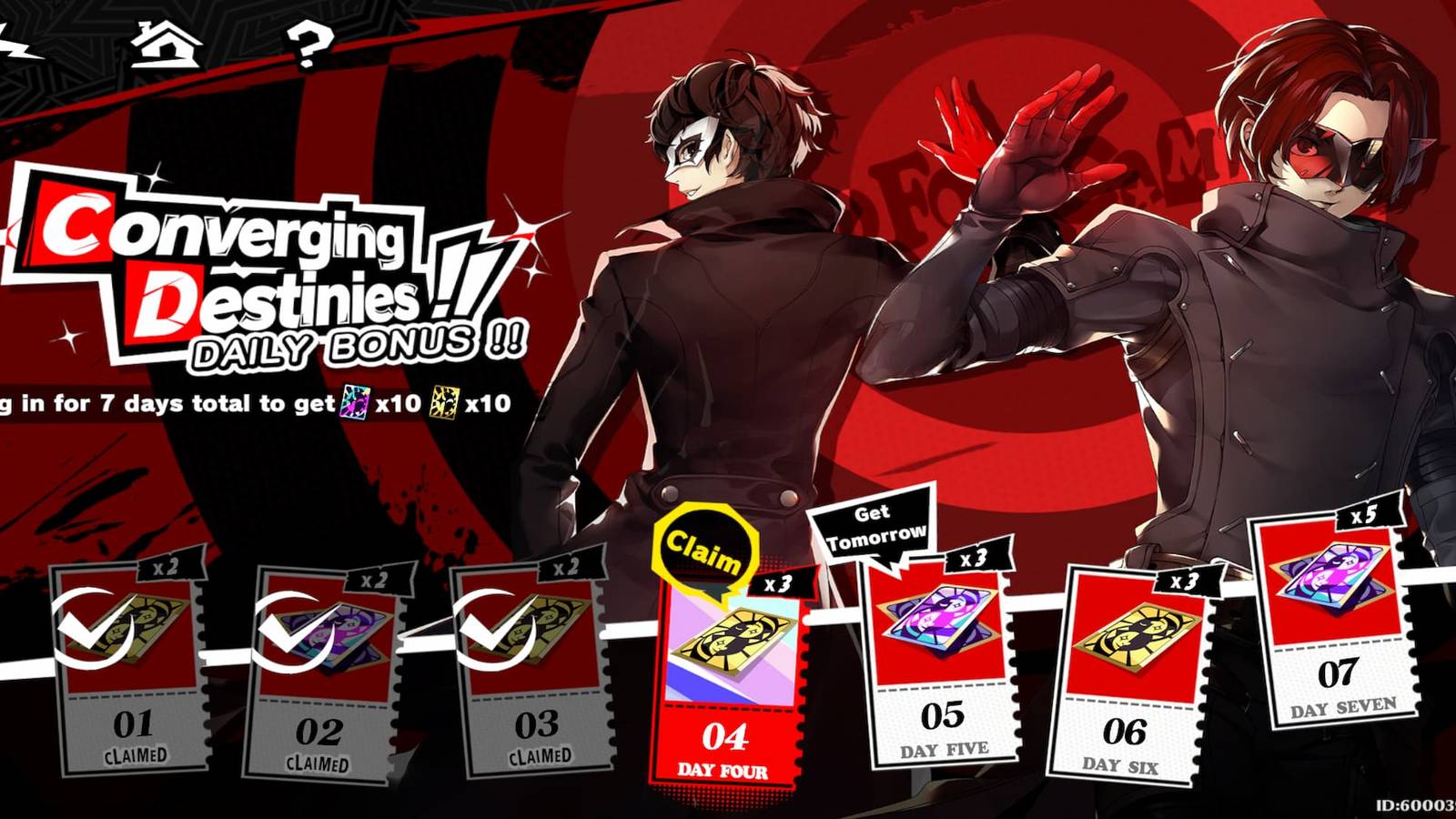 The Converging Destinies Event Menu 