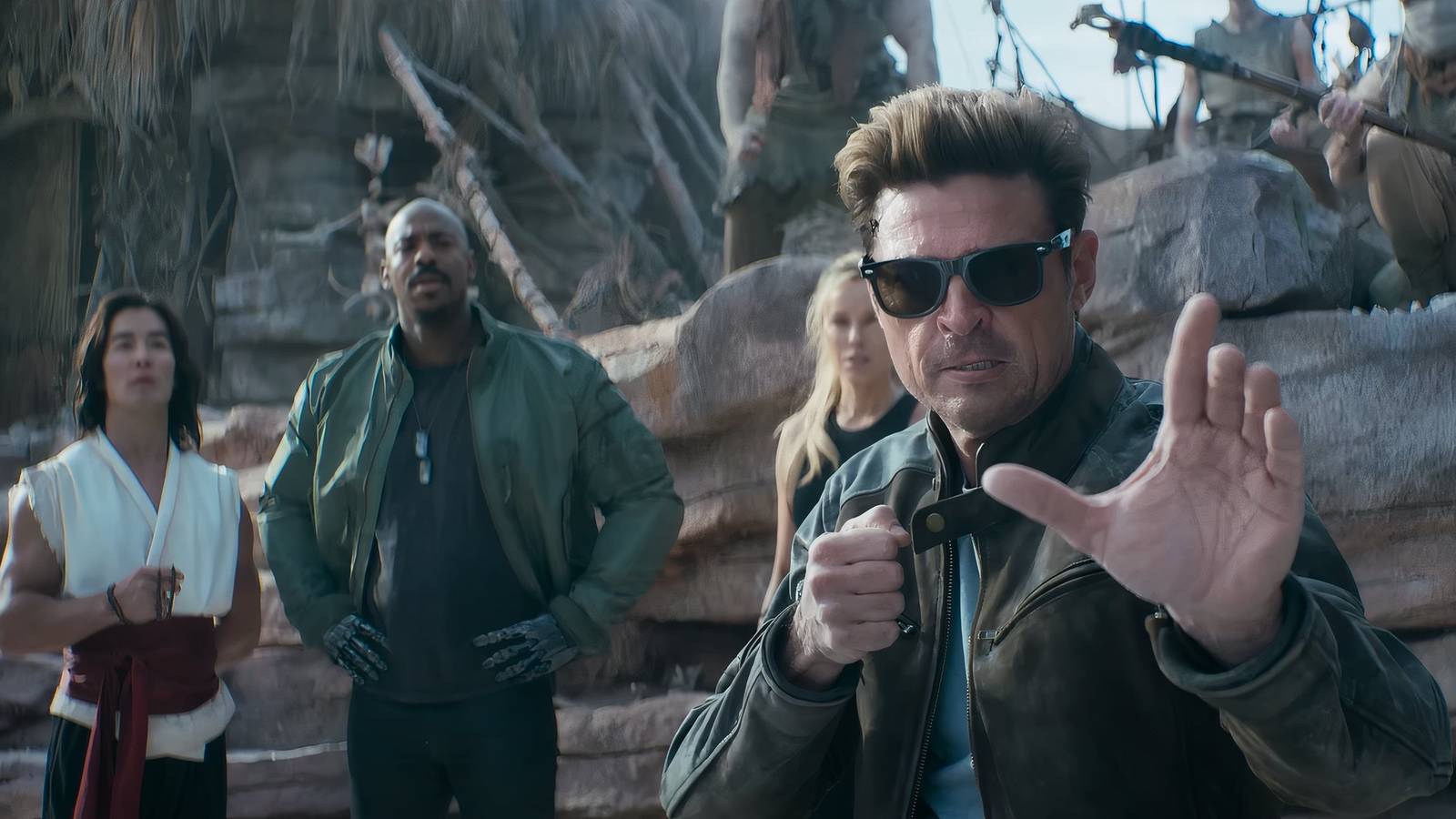 Cage, Sonya, Jax and Liu Kang