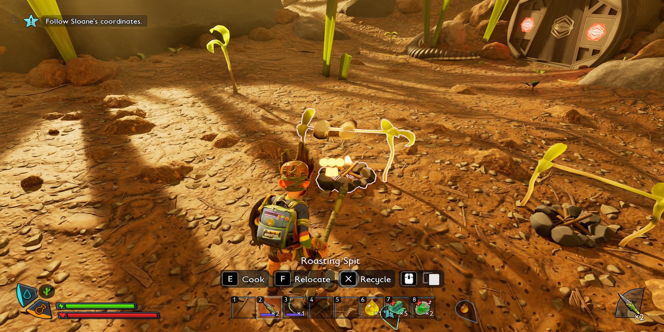 Players interact with roasting.