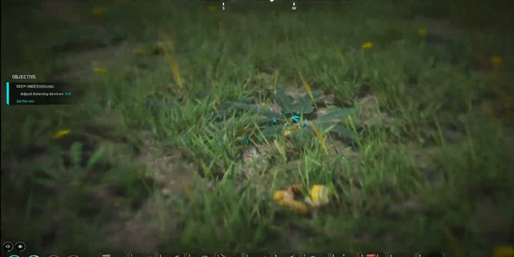 SCUM hunting with focus mode animal track clue