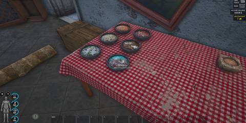 SCUM multiple food types on table