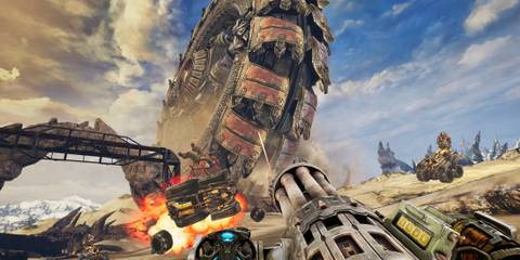 Shooting at a boss in Bulletstorm