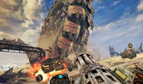 Shooting at a boss in Bulletstorm