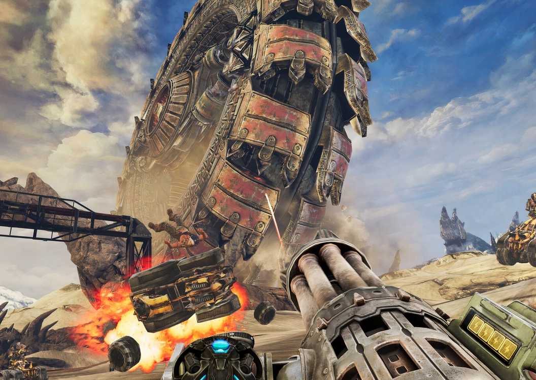 Shooting at a boss in Bulletstorm