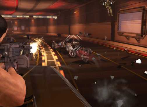 Shooting enemies in Binary Domain