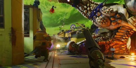 Shooting enemies in Concord