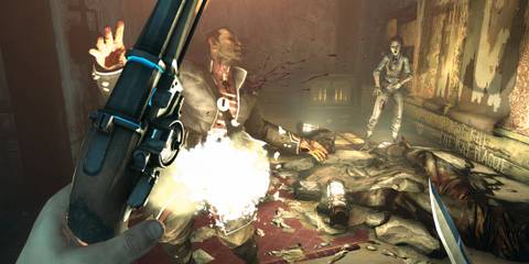 Shooting enemies in Dishonored (PC)