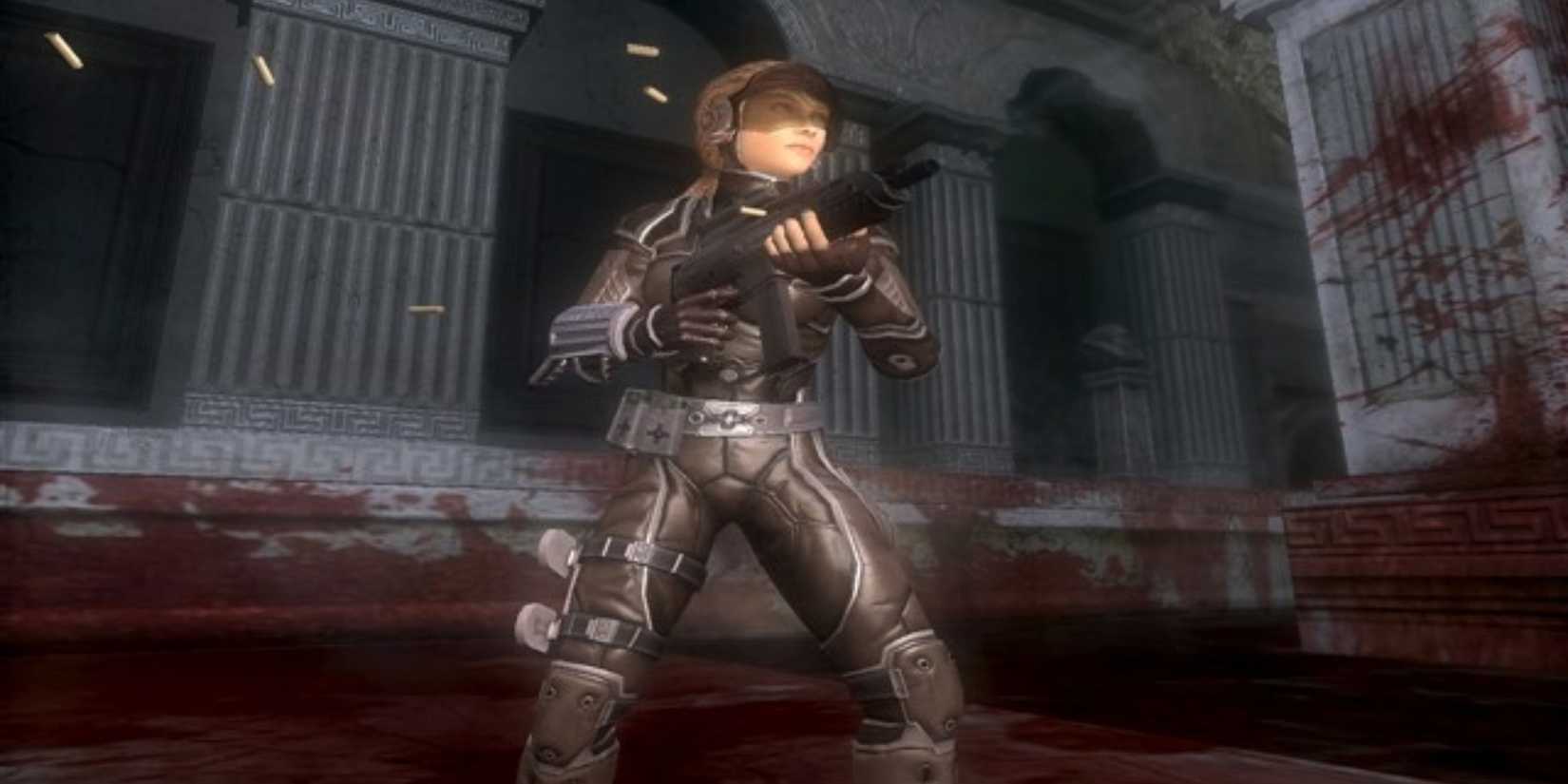 Simone Cole from Jerich Clive Barker in a scary atmosphere