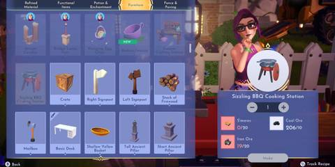 Sizzling BBQ Cooking Station recipe in Disney Dreamlight Valley