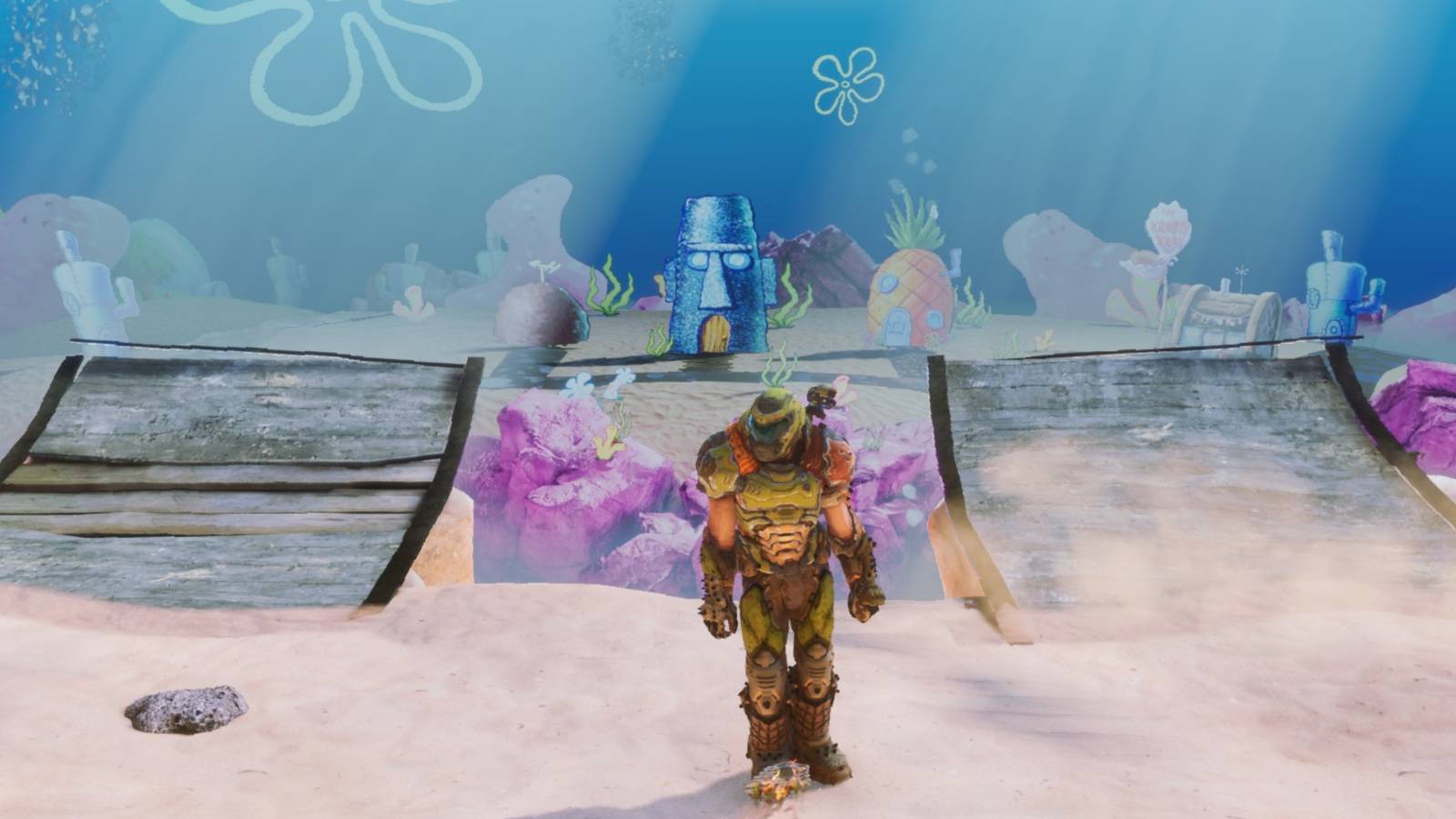 skating in bikini bottom