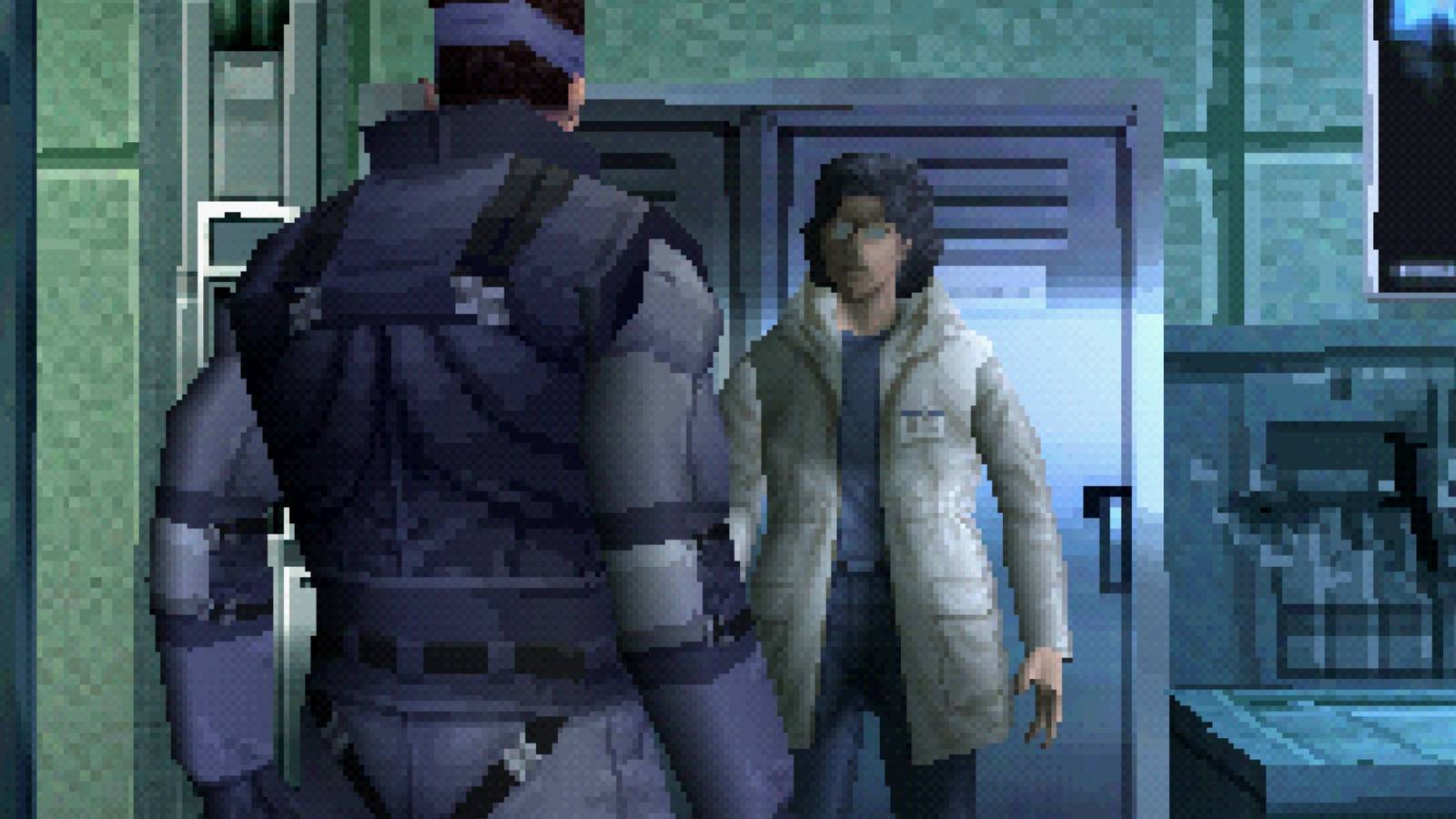 Snake and Otacon in Metal Gear Solid-1