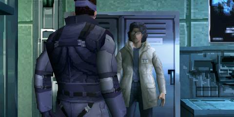 Snake and Otacon in Metal Gear Solid