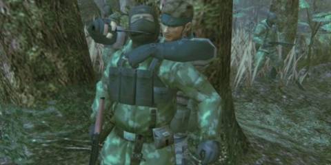 Snake catches an enemy by surprise - Metal Gear Solid 3 Snake Eater