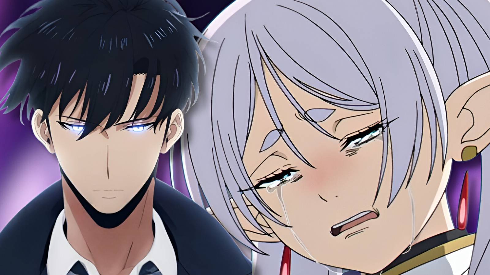 solo leveling jin woo frieren crying