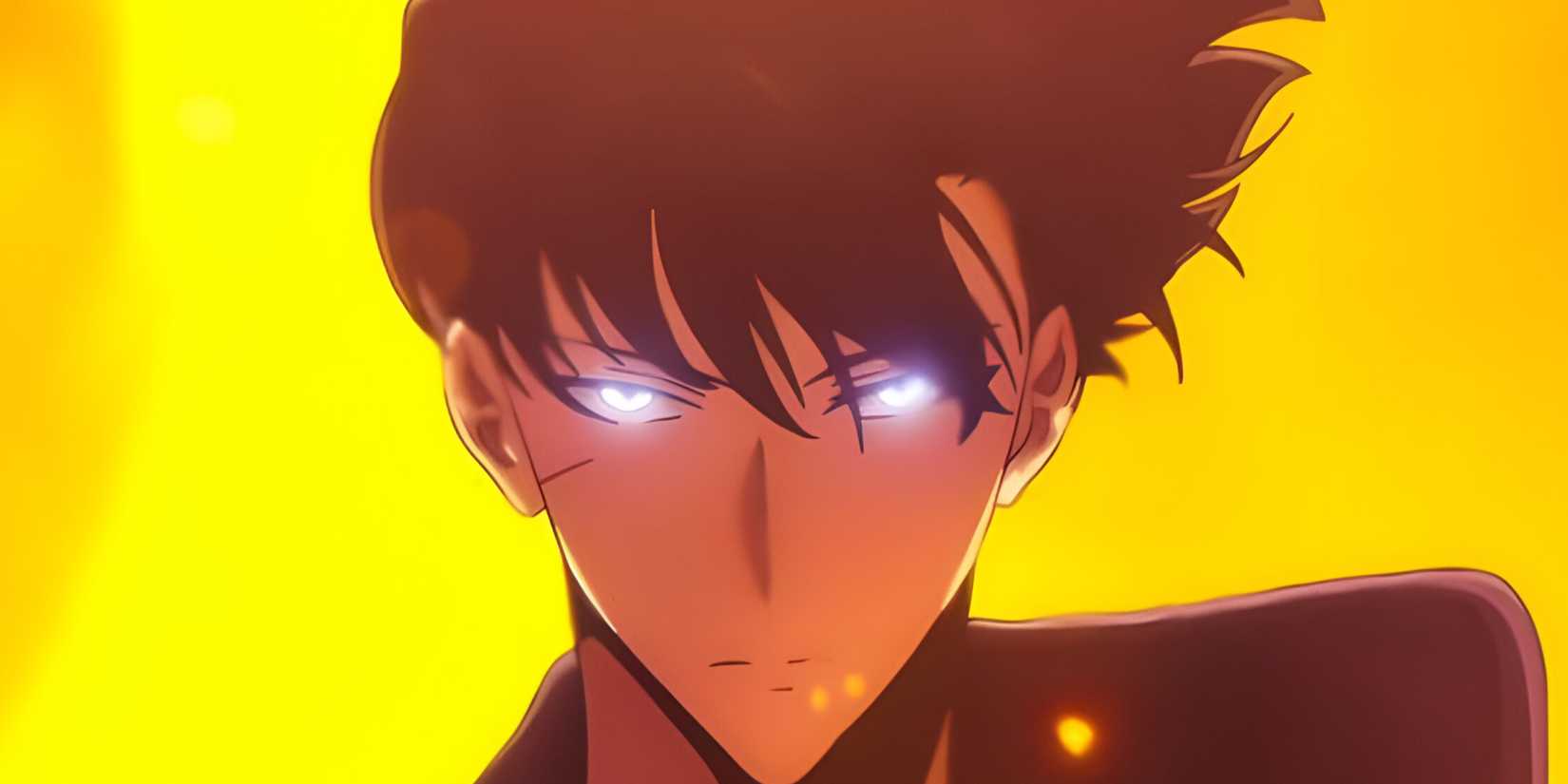 solo leveling jin woo glowing eyes