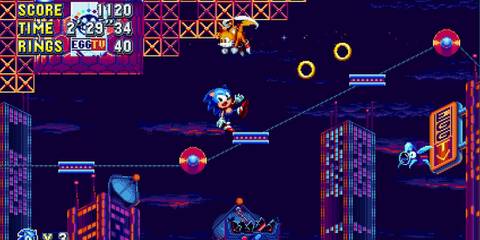 Sonic and Tails in Sonic Mania.