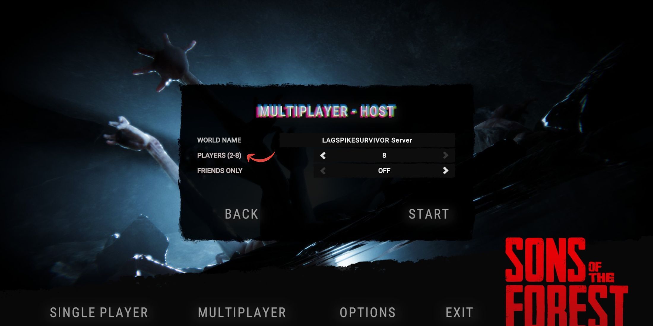 Söhne des Forest Max Player Limit