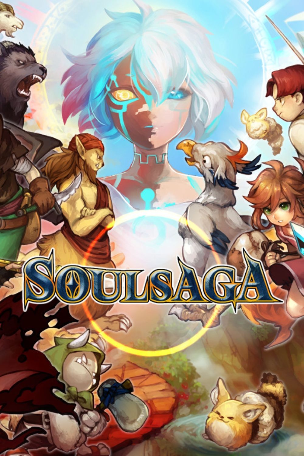 Soul Saga video game cover art tag