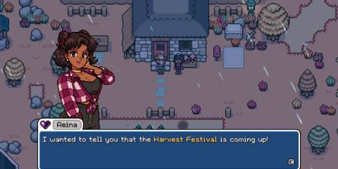 Speaking to Reina about Fields of Mistria's Harvest Festival