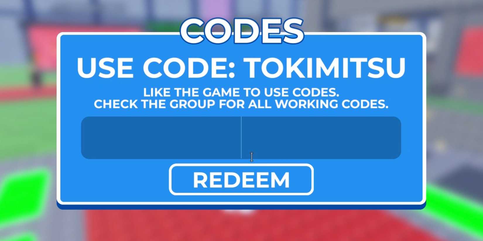 Steal a Blue Lock Character the codes tab