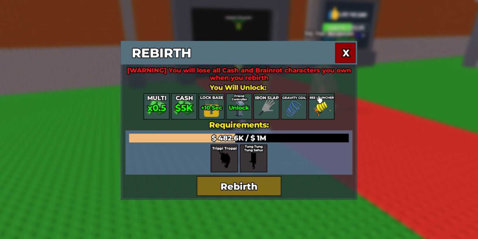 Roblox Steal a Brainrot Rebirth Guide