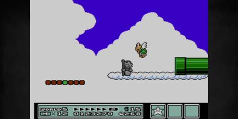 Super Mario Bros. 3 stone statue