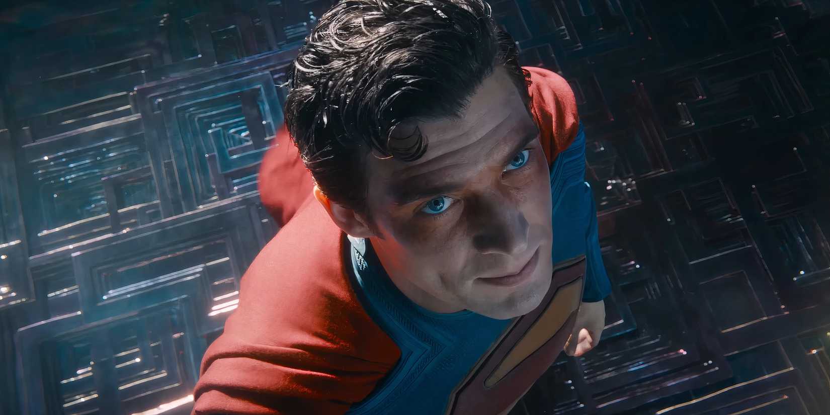 David Corenswet as Superman in the pocket universe rift in Superman