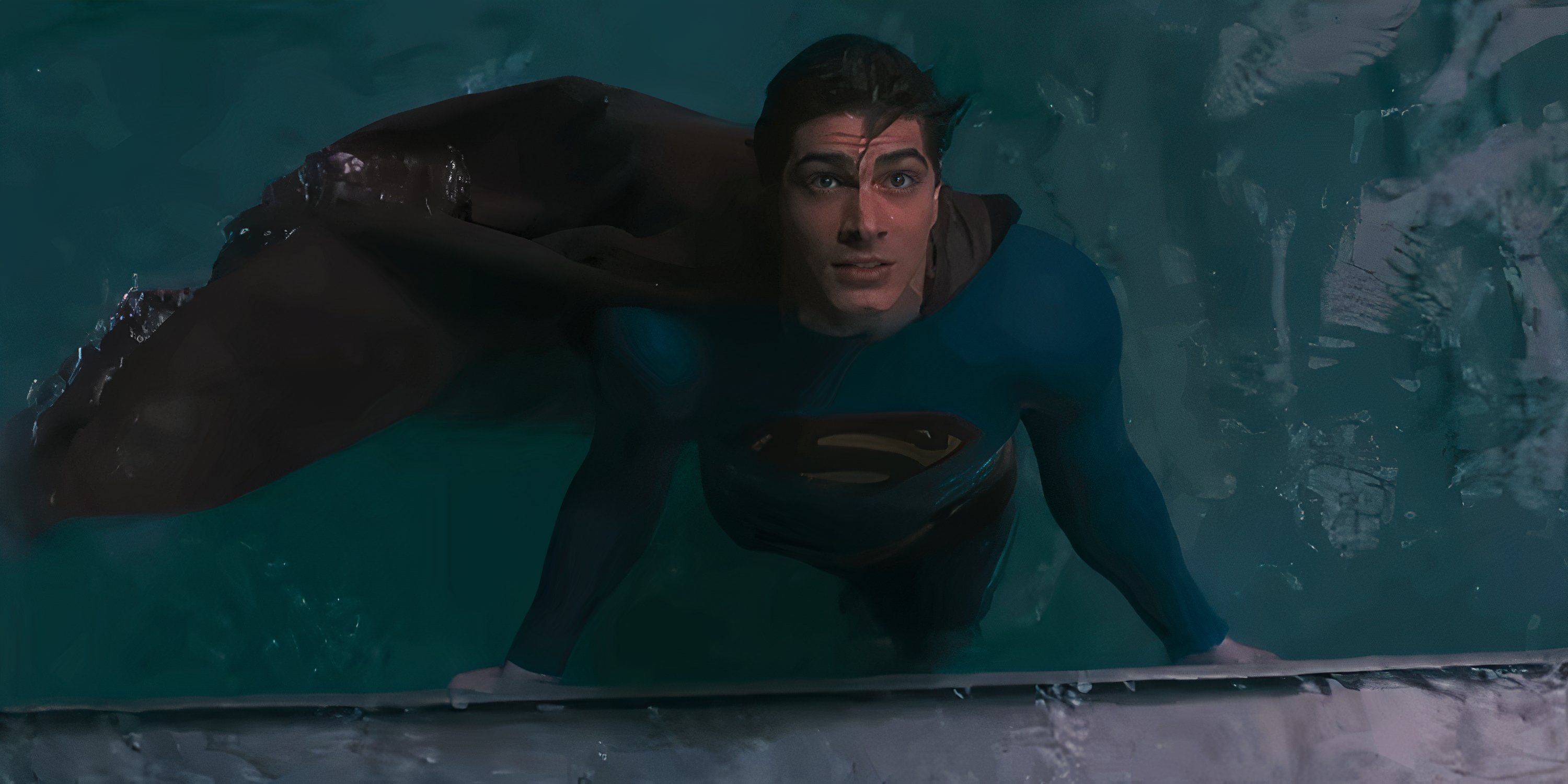 Brandon Routh's Superman lifting a ship out of the water in Superman Returns