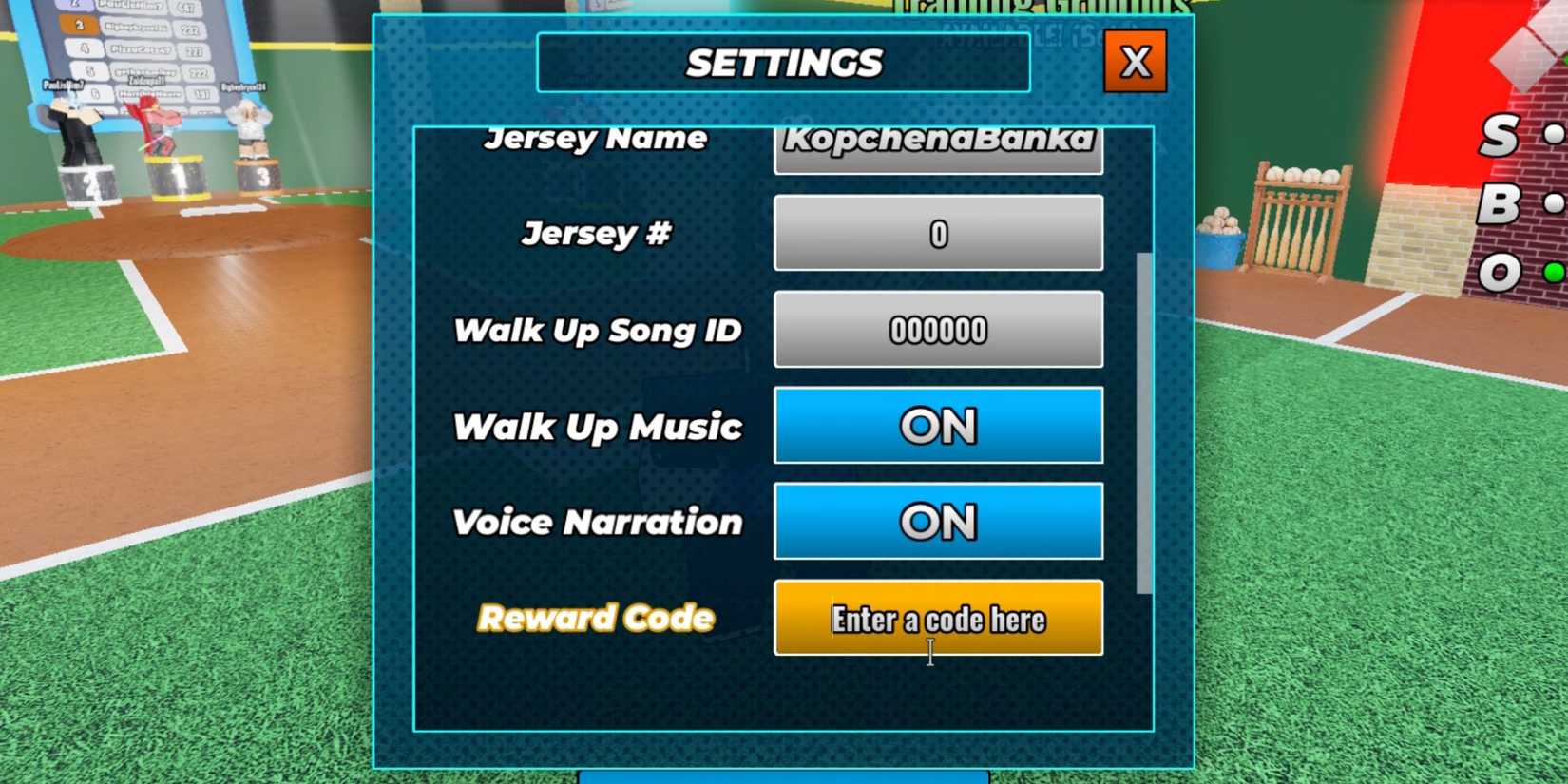 Roblox: Superstar Baseball Codes