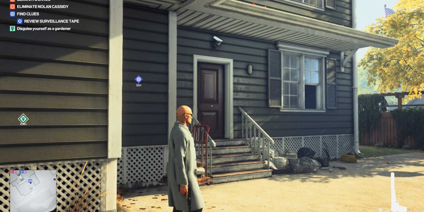 Surveillance Camera Locations at Nolan Cassidy's Property hitman 2-1