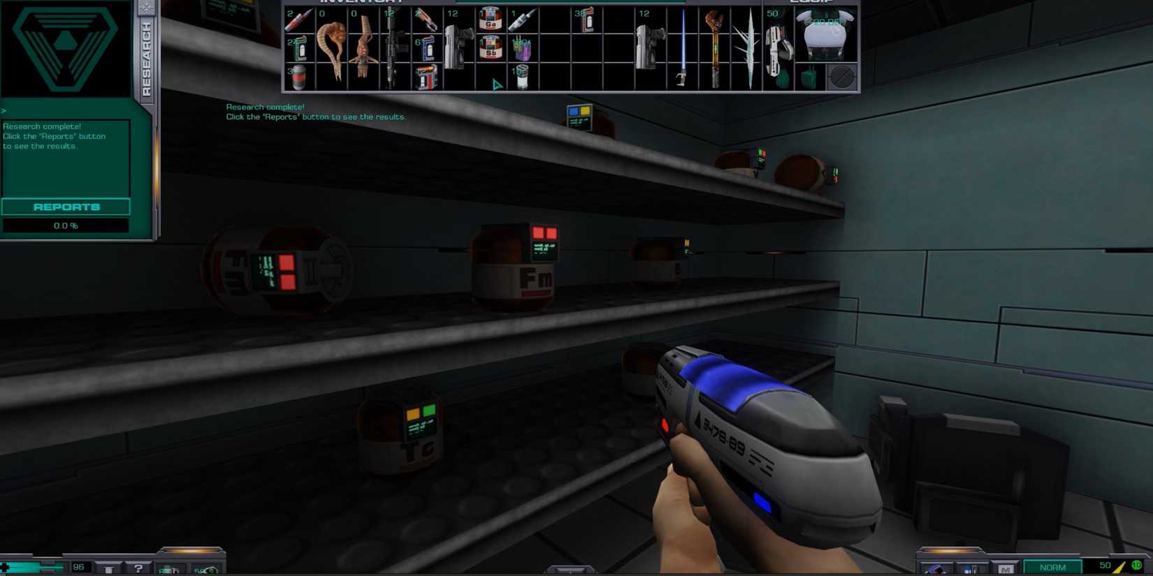 System Shock 2 25th Anniversary Remaster Apollo H4 laser pistol