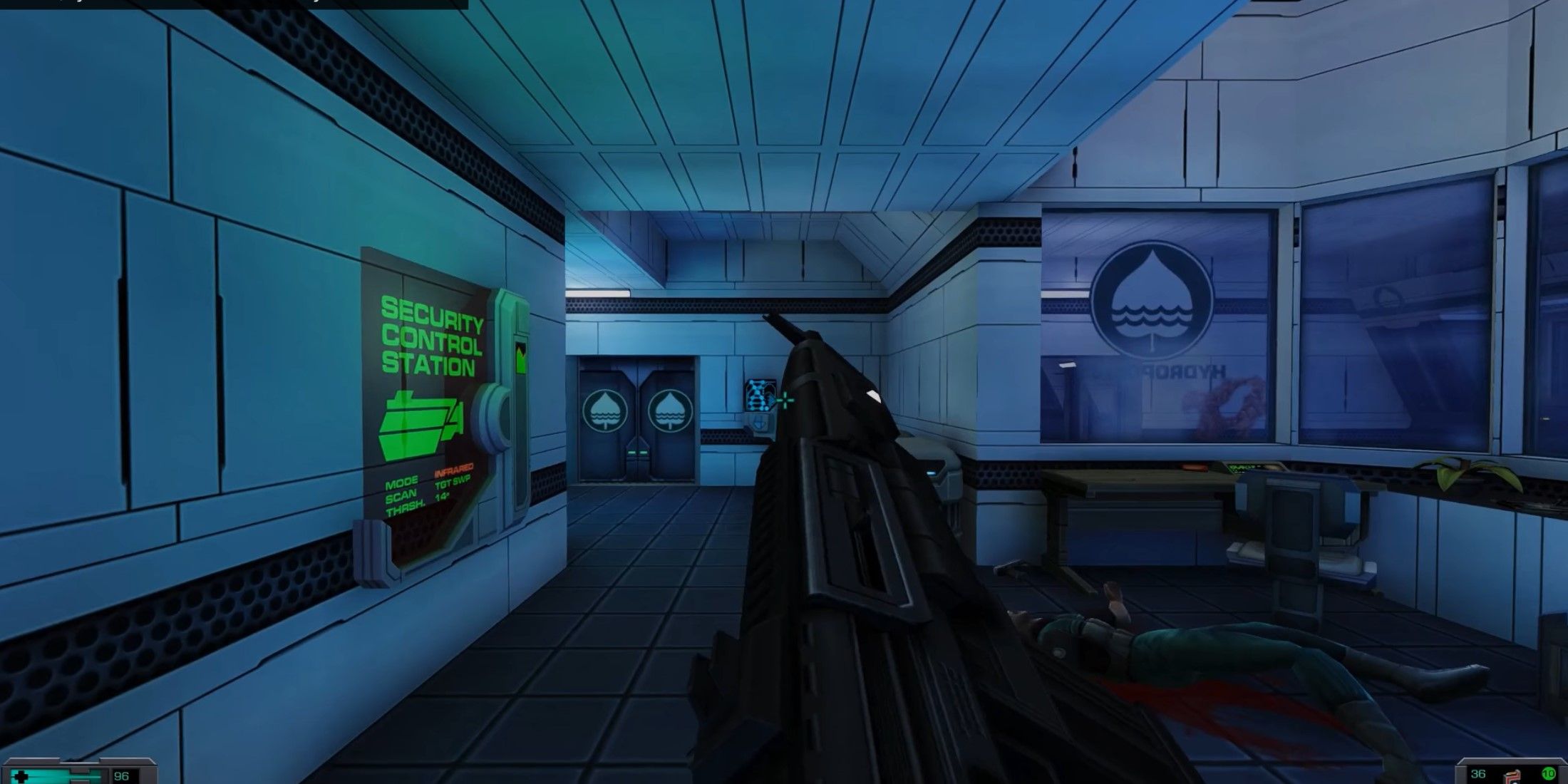 System Shock 2 25th Anniversary Remaster M22 assault rifle