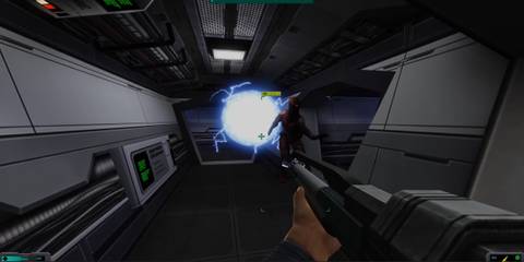 System Shock 2 25th Anniversary Remaster EMP rifle