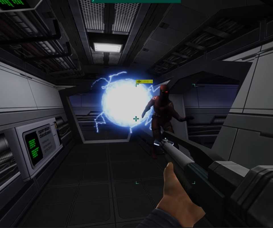 System Shock 2 25th Anniversary Remaster EMP rifle