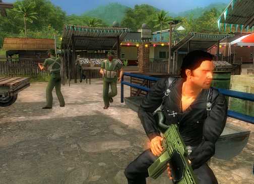 Taking cover in Just Cause (PC)