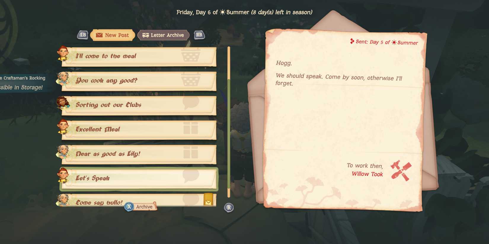 Tales of the Shire Fix Front Door Repair Entrance Willow Took Letter