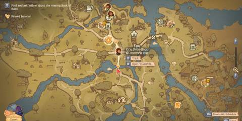 Tales of the Shire NPC schedule routine tracker in the map