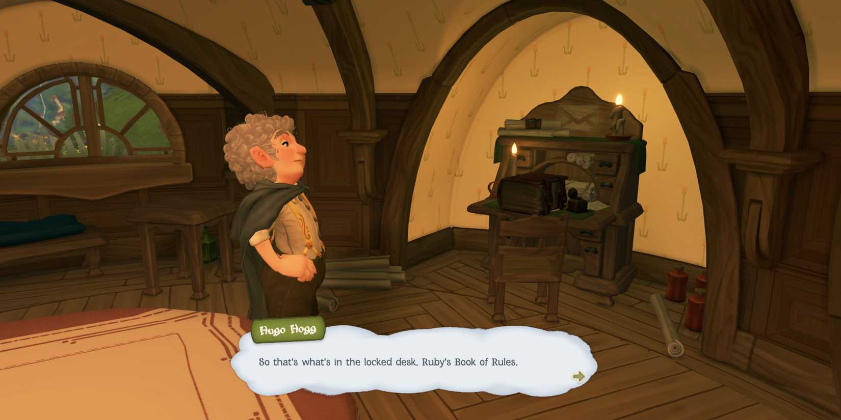 Tales of the Shire Secret Drawer Writing Desk Key Reward Rubys Book of Rules