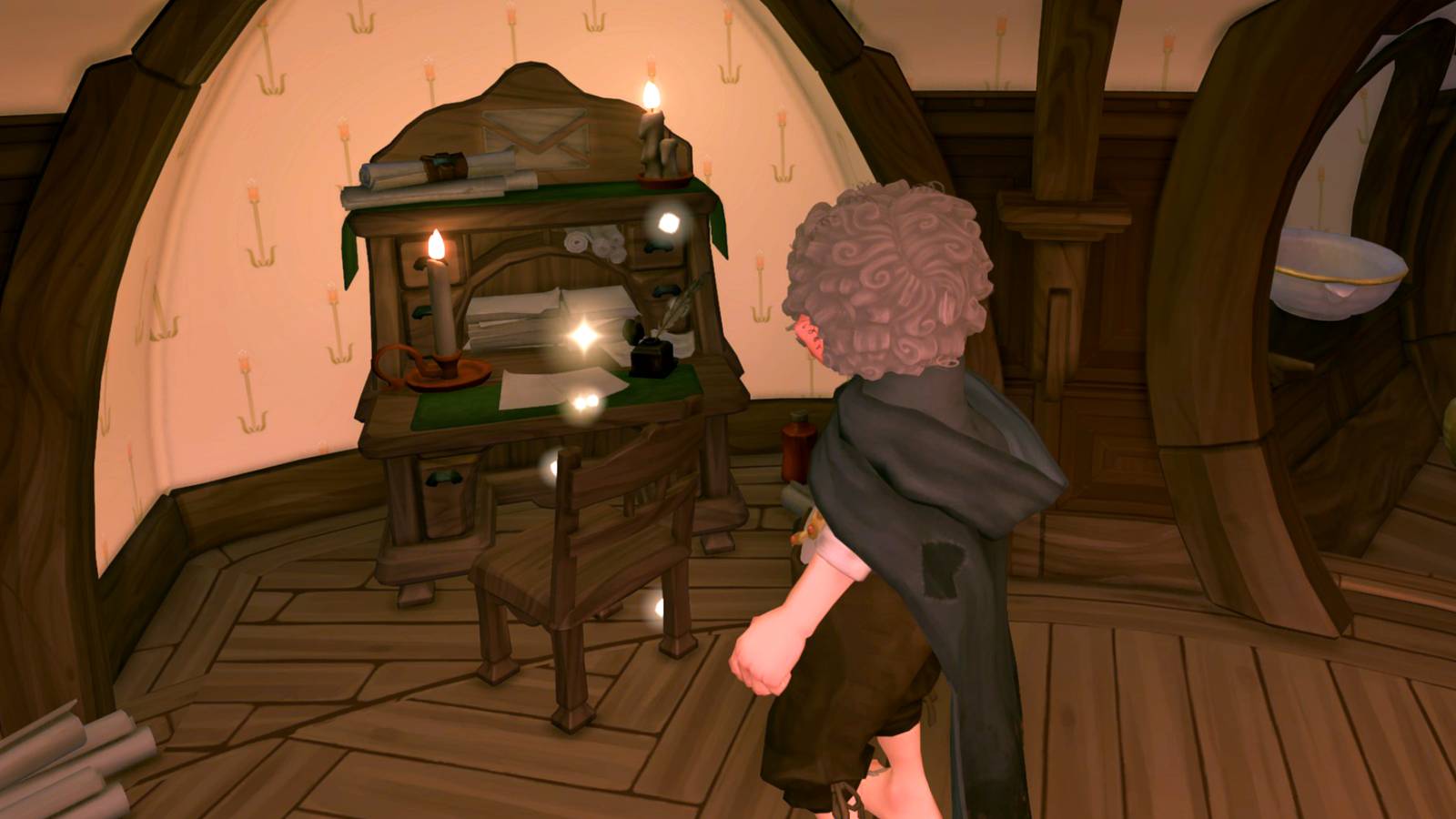 Tales of the Shire Secret Drawer Writing Desk Key Sparkling