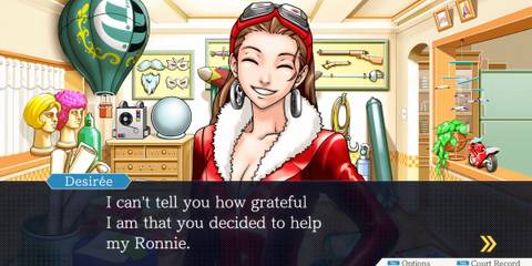 Talking to Desiree in Phoenix Wright Ace Attorney Trilogy
