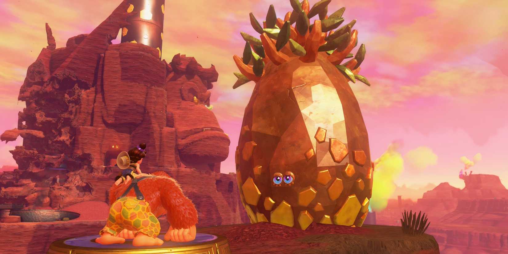 Talking to Growtone in Donkey Kong Bananza