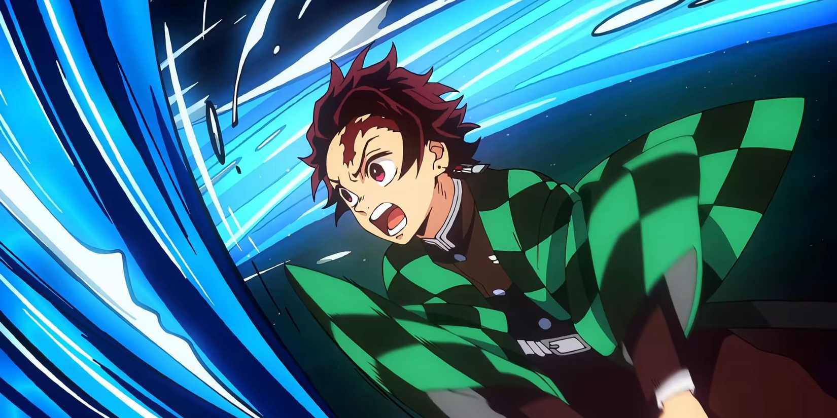 Tanjiro in the very first opening - Demon Slayer