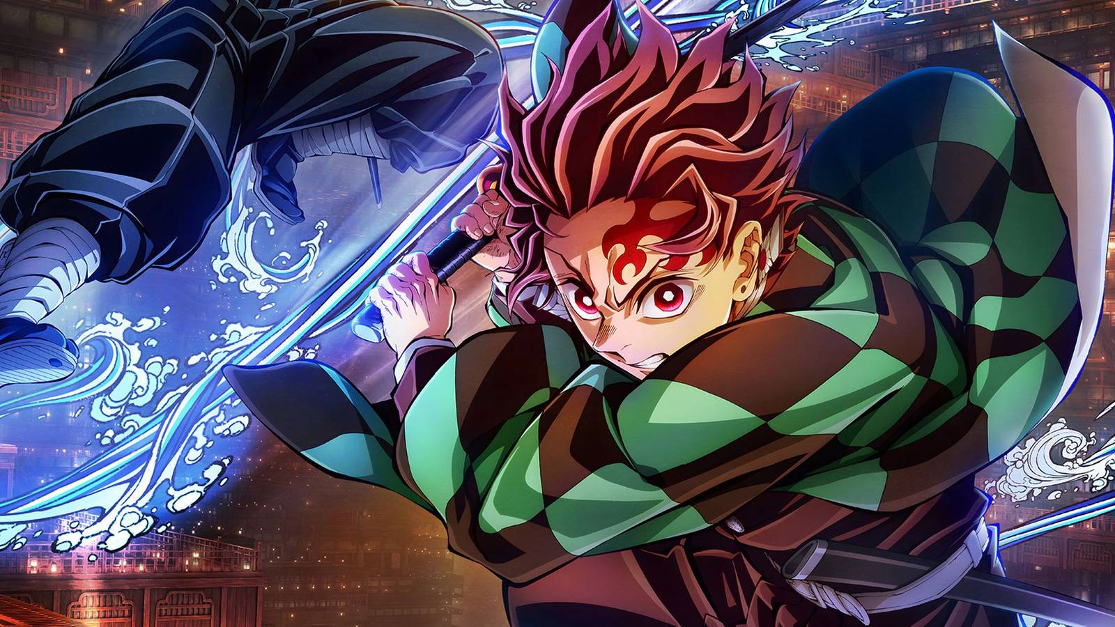 picture: tanjiro kamado in infinity castle poster.