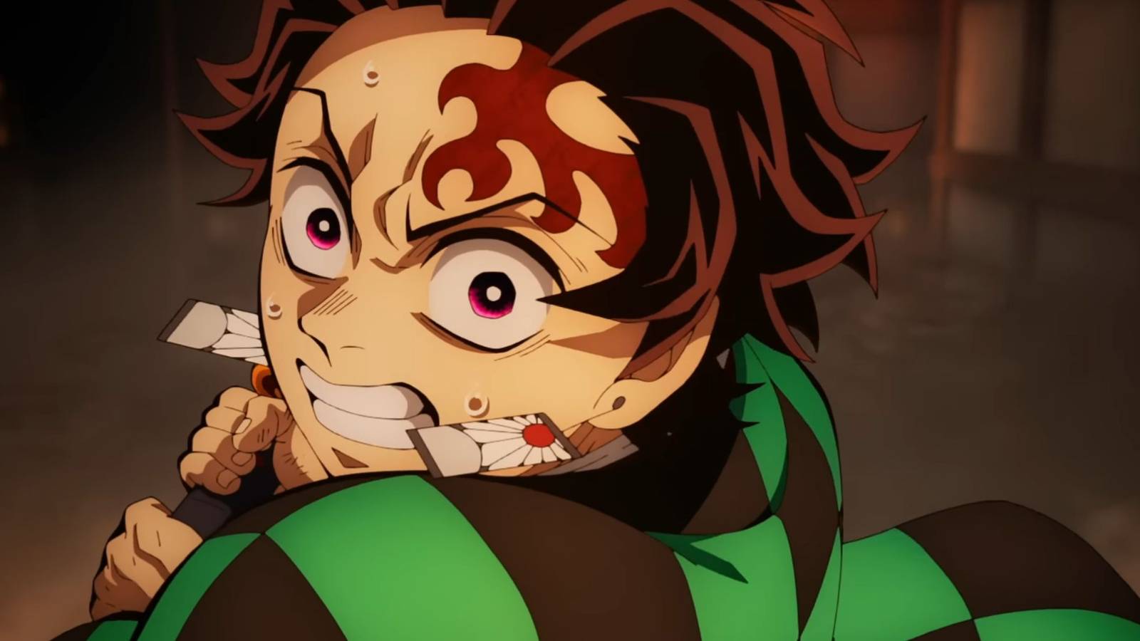 picture: tanjiro in the first infinity castle movie.