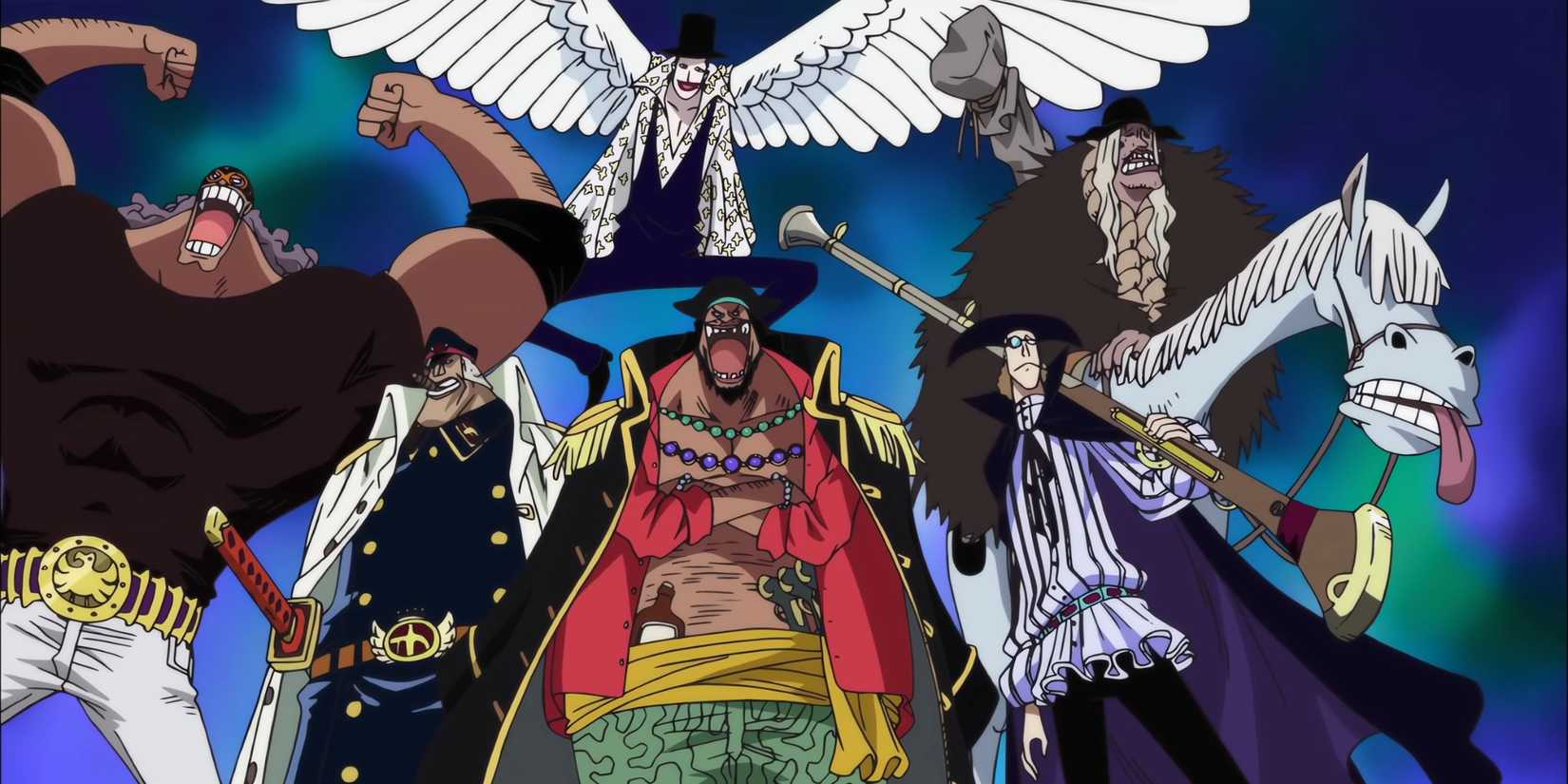 The Blackbeard Pirates in the 13th Opening of the anime - One Piece