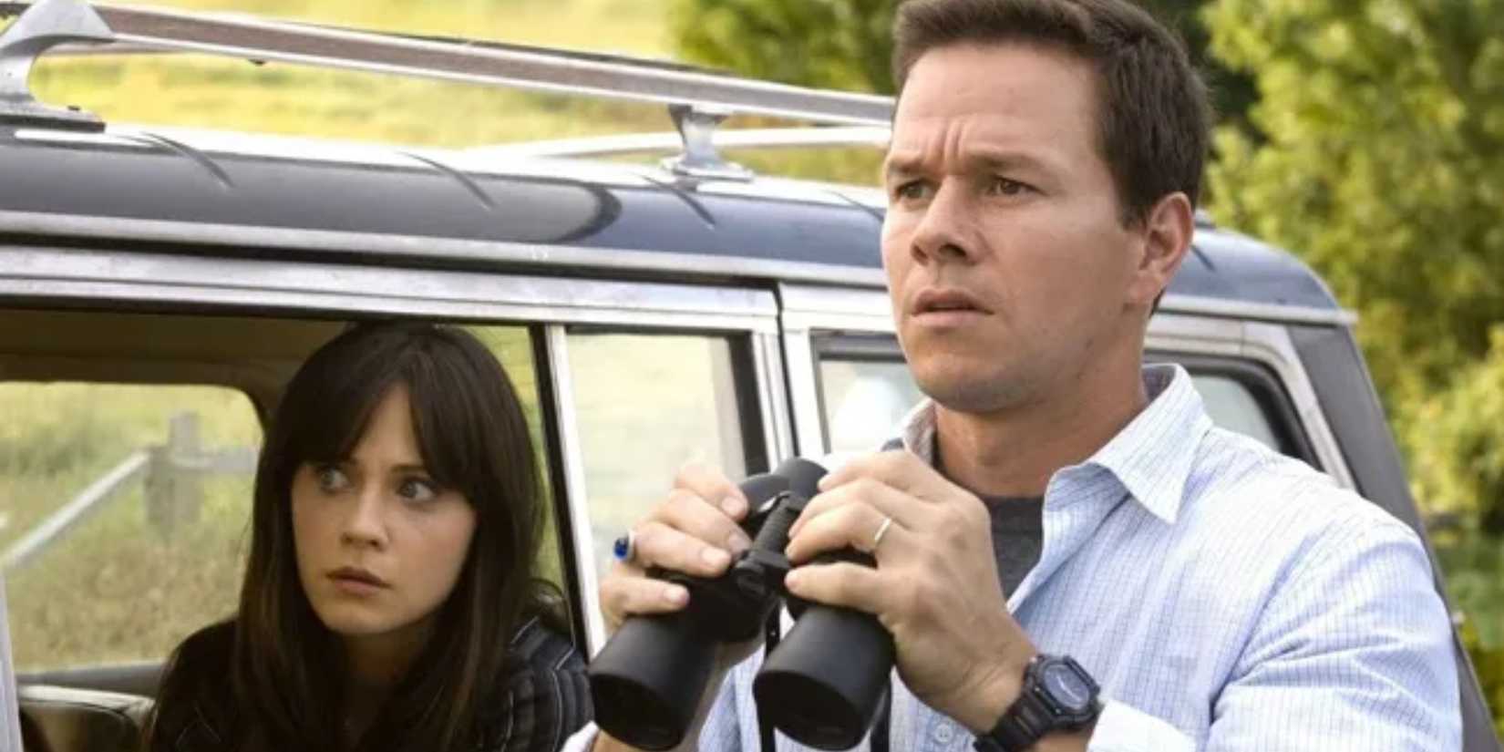 Zooey Deschanel and Mark Wahlberg in The Happening